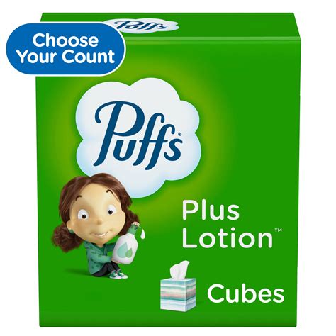Buy Puffs Plus Lotion Facial Tissue, Mega Cube, 72 Tissues Per Box, 1 ...
