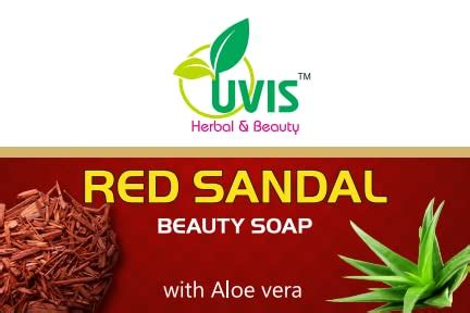 Buy UVIS Herbal & Beauty Red Sandal Soap Germ Protection and Deep ...