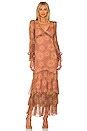 House of Harlow 1960 x REVOLVE Edessa Maxi Dress in Blush & Gold Tie ...