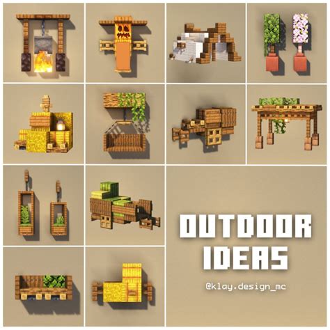 KlayDesign • Minecraft Builder on Instagram: "Here’s 12 OUTDOOR ...