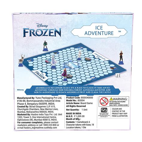 Buy BO Games Ice Adventure Frozen Board Game | Race to Claim The Castle ...
