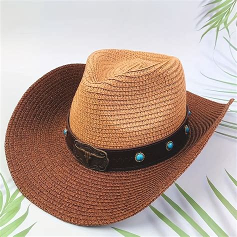 Stripe Cowboy Hat Stylish Sun Hat For Men – CRAZE
