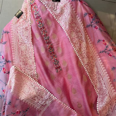 Pure cotton silk very smart shirt with weaved booties overall (Full si ...