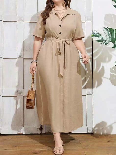 Plus Size Tie Up A-Line Dress | Savana | Bestsellers