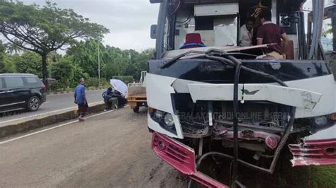 Biker dies after bus overturns and falls on him at traffic signal in ...