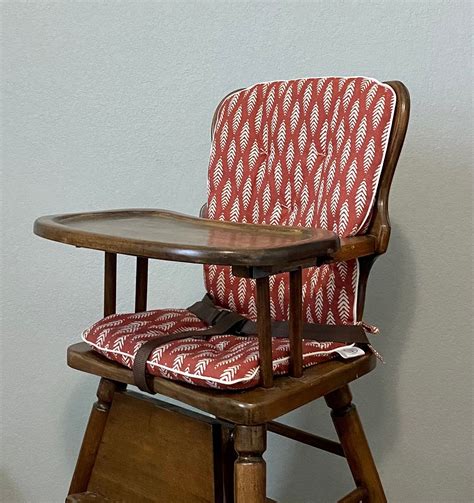 Custom Highchair Cushion, Vintage Wooden Highchair Pad - Etsy | Vintage ...