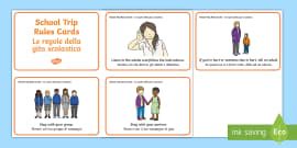 School Trip Rules Sentence Cards (teacher made) - Twinkl