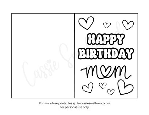 Happy Birthday Mom Card Drawings Poster Happy Birthday Mom Birthday