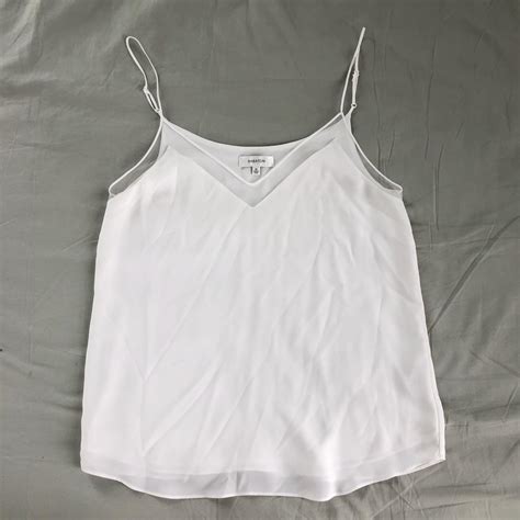 Babaton Women's White Vest | Depop