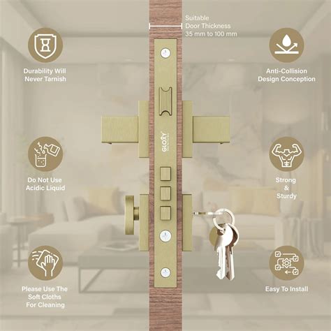 Secure Your Home & Office with Mortise Door Handles & Lock Set – Gloxy