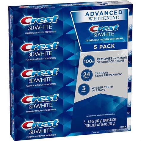 Image result for Crest White Toothpaste Small Tubes