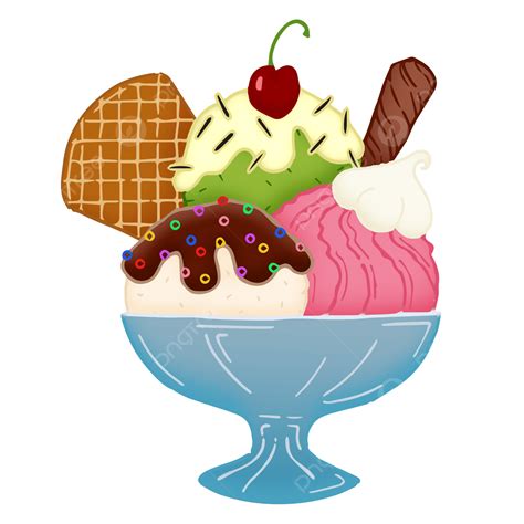 Empty Ice Cream Sundae Bowl Clipart