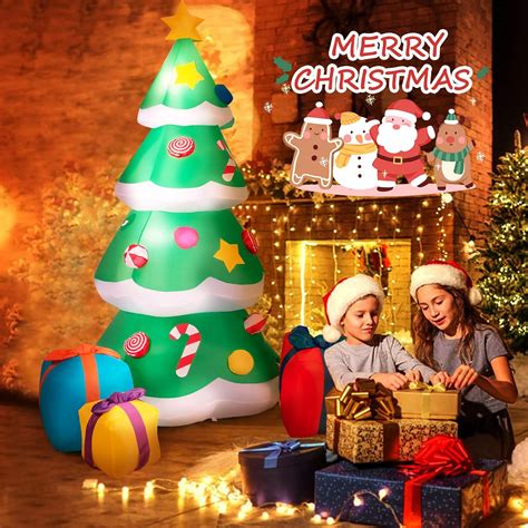 Tangkula Inflatable Christmas Tree with Lights, Air India | Ubuy