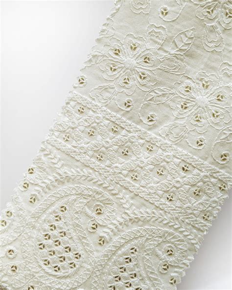 Buy Schiffli Fabric Online at Wholesale Price in India