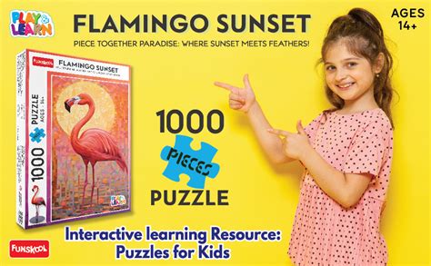 Buy Funskool-Flamingo Sunset,Jigsaw, Educational,1000 Pieces,Puzzle,for ...