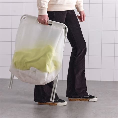 JÄLL laundry bag with stand, white, 50 l (13 gallon) - IKEA