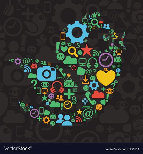 Social Networking Icons Vector 的图像结果