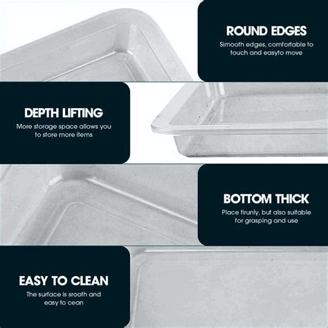 LABXPORT Polypropylene Lab Tray (450mm X 350mm X 75mm) & (375mm X 300mm ...