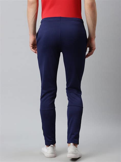 Alcis Men Navy Blue Solid Slim Fit Mid-Rise Track Pants MTPMA210234-S