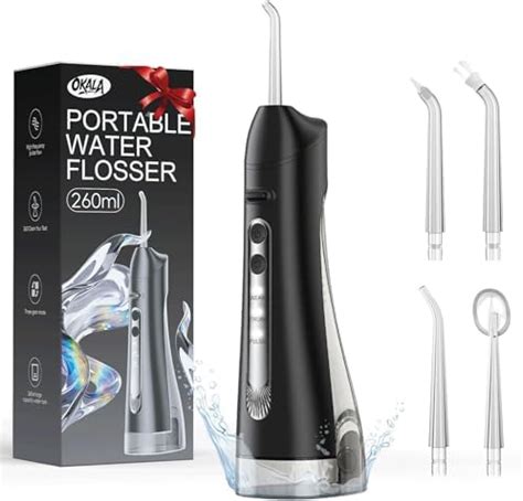 Water Flosser, Water Dental Flosser Pick for Teeth, 300ML IPX7 ...