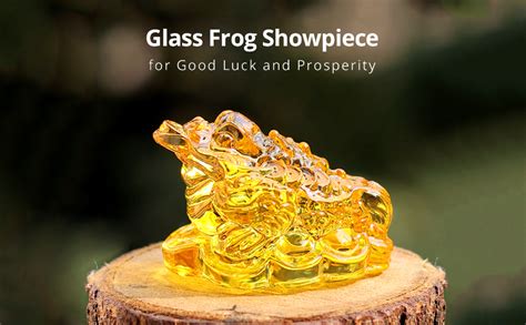 Buy Reiki Crystal Products Feng Shui Glass Frog Vastu Items for Home ...