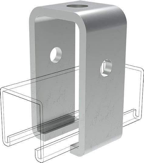 Buy 2Pack Channel Trolley Track Intermediate Support Hanger Bracket for ...