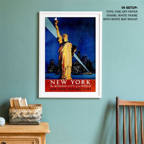 Buy New York Poster Travel Poster Art & Prints Online India at Best ...