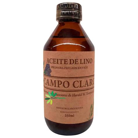 Aceite de lino orgánico Campo Claro 250 cc - MultiOrgánica