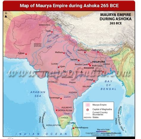 Map of india under emperor ashoka - Brainly.in
