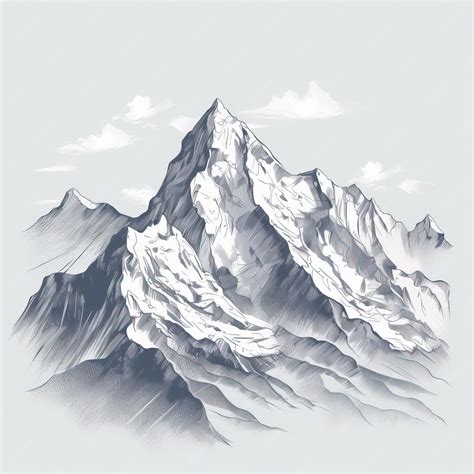 Simple Sketches Of Mountains