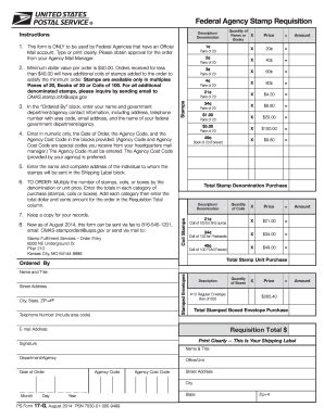 2014 Form USPS PS 17-G Fill Online, Printable, Fillable, Blank - pdfFiller