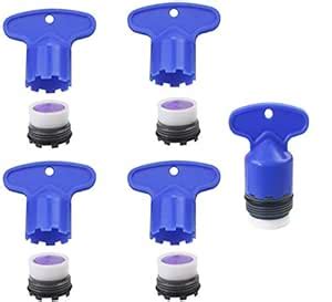WeiMeet 5 Pieces Cache Faucet Aerator Key Removal Wrench Tool with 5 ...