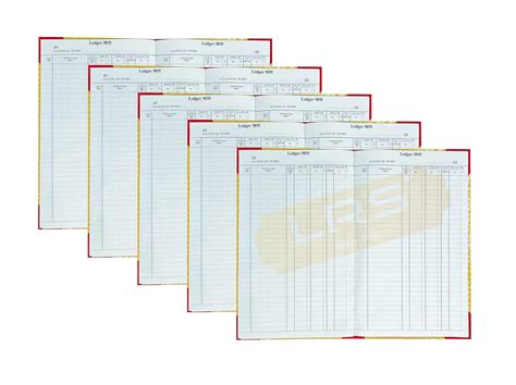 LRS Ledger Register Size - 32 x 20 cm - Hard Bound - 70 GSM Ledger ...