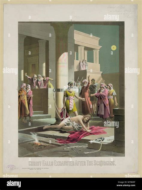 This image depicts Christ falling after the scourging, as part of the ...
