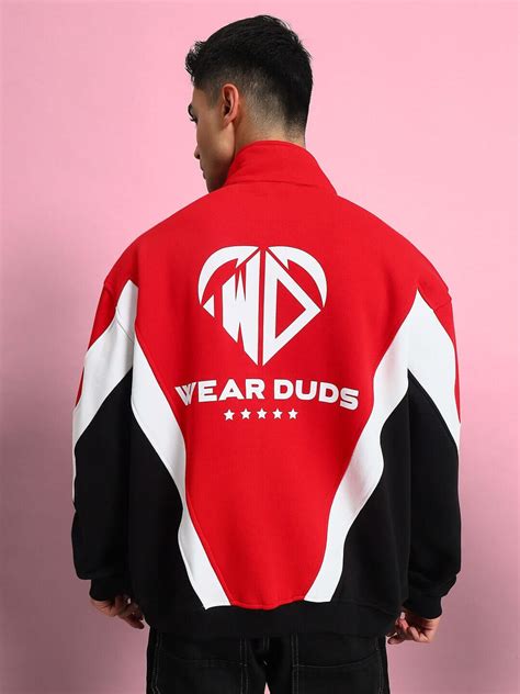 WD ALFA FLEECE COLORBLOCK JACKET RED | Buy Online at Wearduds India
