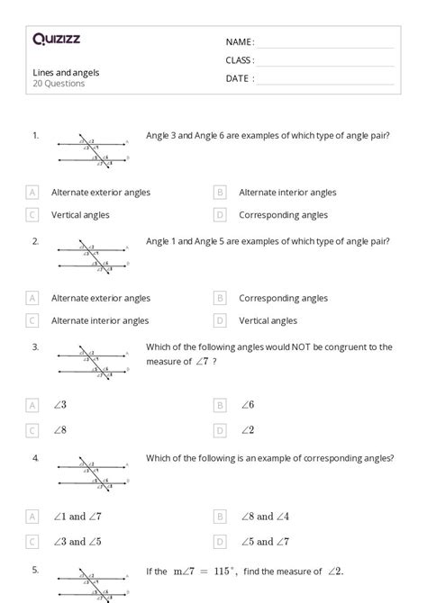 50+ Lines worksheets for 7th Class on Quizizz | Free & Printable