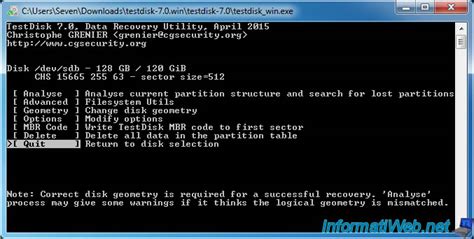 Image result for Undelete File Using TestDisk Windows