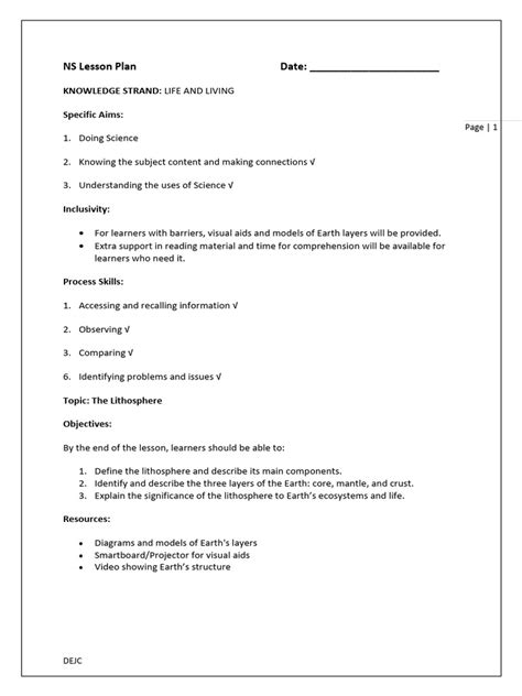 Image result for Lithosphere Lesson Plan