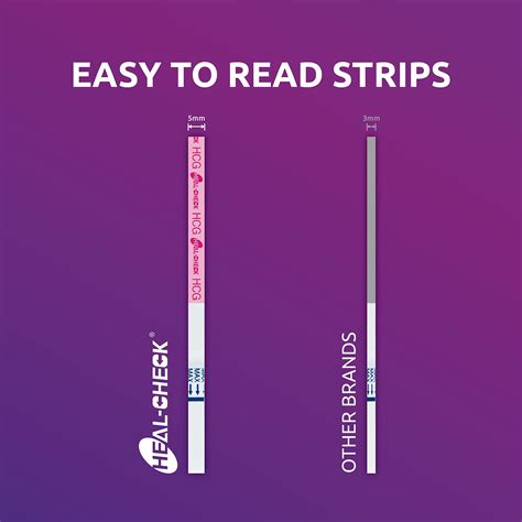 HEAL-CHECK HCG Pregnancy Test Strips, 50-Count HCG Test Strip with 50 ...