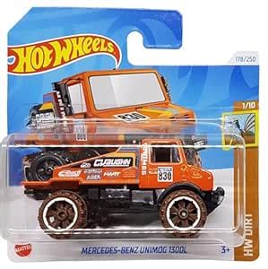Hot Wheels Mercedes-Benz Unimog 1300L, HW Dirt Series, Orange, 1:64 ...