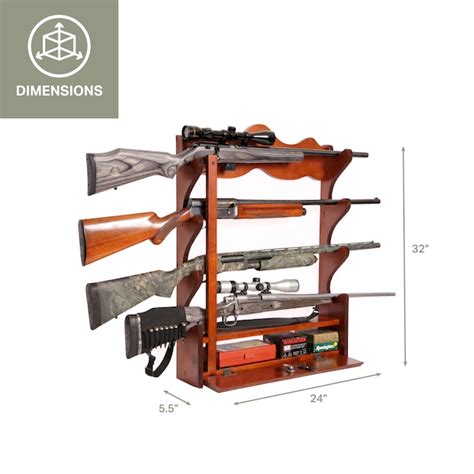American Furniture Classics 4-Gun Keyed Gun Cabinet 840 at Lowes.com