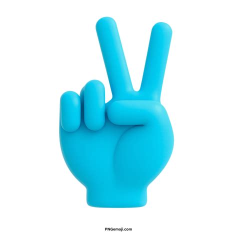 Victory Hand Emoji PNG, Vector, Copy and Paste » PNGemoji