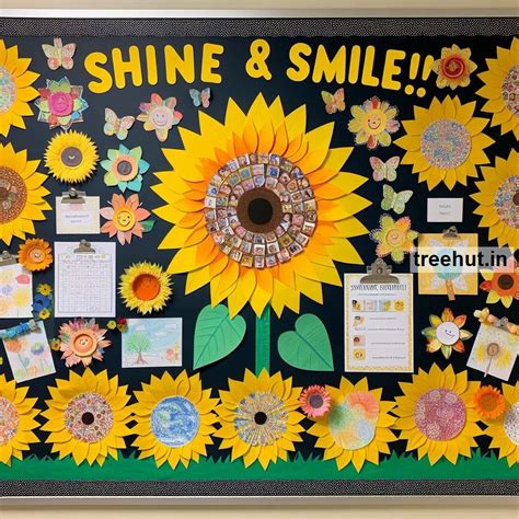 Sunflower Bulletin Board Ideas, School Bulletin Board Ideas, Summer ...