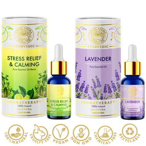 For stress + anxiety | Essential Oil Combo | Floral aroma – Divine Aroma