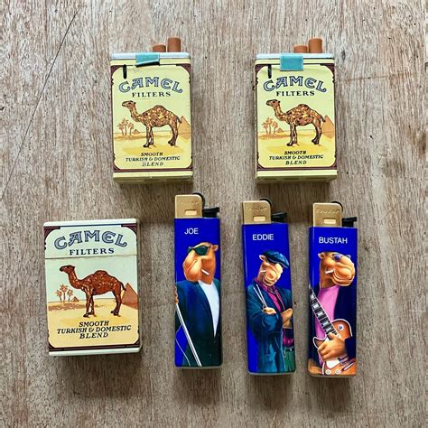 Vintage Camel Cigarette Collectable Lighters | Set of 6 | Camel Cigarette Memorabilia | Maine ...