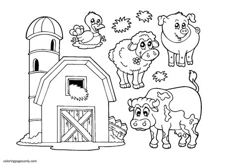 Farm Animals Coloring Pages: A Fun and Educational Activity for Kids