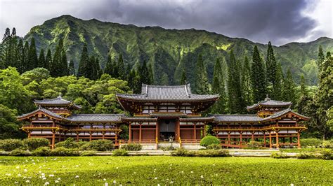 Download wallpaper 3840x2160 building, mountains, landscape 4k uhd 16:9 ...