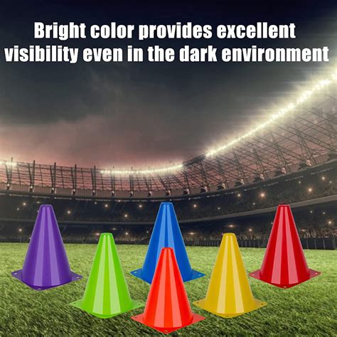 Buy Fabulas Sports Soccer Cones, 7'' Pack of 24, Plastic Safety ...