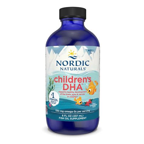 Nordic Naturals Children'S Dha For Omega 3|Fish Oil For Kids 530Mg From ...