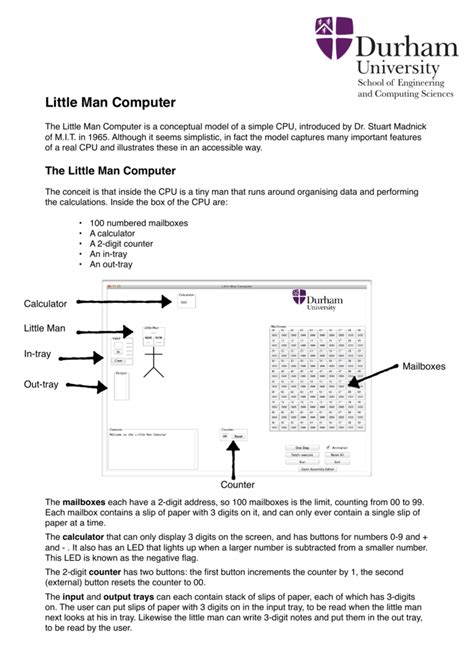 Image result for The Little Man Computer